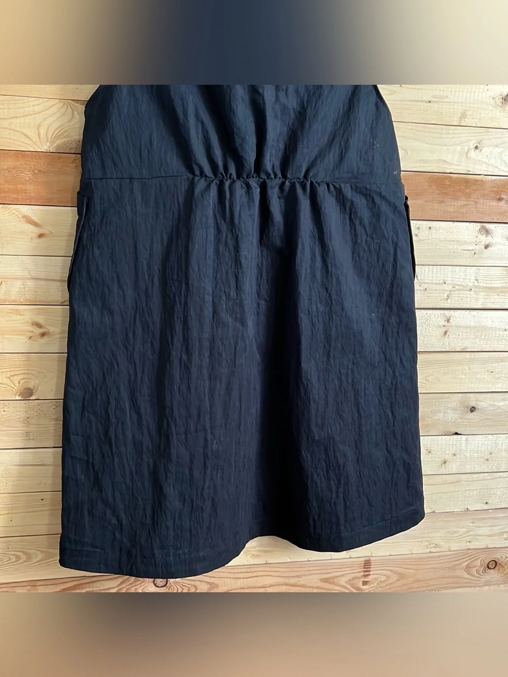 Zara Children Black Sleeveless Hooded Pockets Front Dress Kids size 13/14 NWT